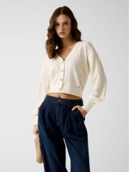 Guess Sweter 183081 Kremowy Classic Fit. Białe swetry Guess, m, z aplikacjami, bez ramiączek. Za 434.99 zł.