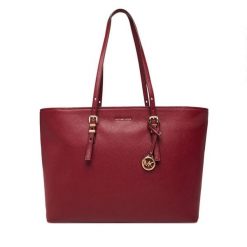 Torebka MICHAEL Michael Kors. Czerwone shopper bag MICHAEL Michael Kors, bez wzorów, bez dodatków. Za 899.99 zł.