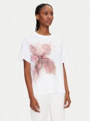 Marciano Guess T-Shirt Ss tshirt kim Biały Regular Fit. Białe t-shirty Marciano Guess, xs, z aplikacjami, z bawełny, bez kołnierzyka, bez ramiączek. Za 259.99 zł.