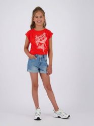 Vingino Szorty dżinsowe w kolorze błękitnym rozmiar: 158. Niebieskie szorty Vingino, z aplikacjami, ze skóry, klasyczne. Za 74.28 zł.