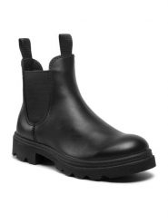 ECCO Sztyblety Grainer W 21470301001 Czarny. Czarne botki ECCO, bez wzorów, ze skóry, bez obcasa, na płaskiej podeszwie, bez zapięcia. Za 719.99 zł.