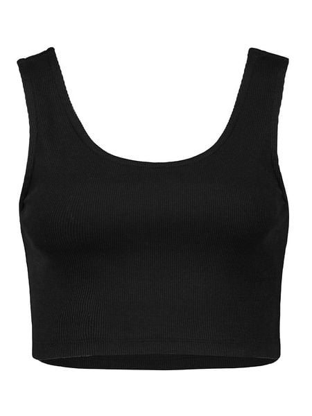 Eight2Nine Top w kolorze czarnym rozmiar: M. Czarne topy Eight2Nine, m, bez wzorów, z bawełny, bez kołnierzyka, bez ramiączek. Za 46.95 zł.