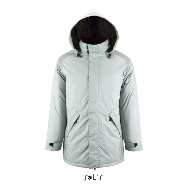 Parka Sol's Robyn. Szare płaszcze SOL'S, m, bez wzorów, z polaru, eleganckie, bez kaptura. Za 209.25 zł.