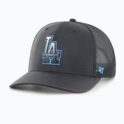 Czapka z daszkiem 47 Brand Los Angeles Dodgers Volcanic Trucker. Czarne czapki z daszkiem 47 Brand, bez wzorów. Za 129.99 zł.