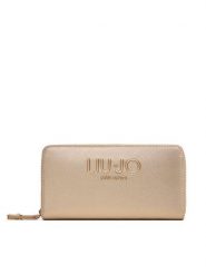 Liu Jo Portfel Ecs Xl Zip Around AF5170 E0087 Złoty. Żółte portfele Liu Jo, bez wzorów, ze skóry. Za 269.99 zł.