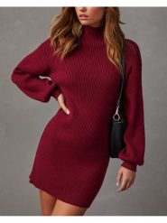 Milan Kiss Sukienka dzianinowa w kolorze czerwonym rozmiar: M. Czerwone sukienki Milan Kiss, na co dzień, m, bez wzorów, z dzianiny, bez kołnierzyka, bez ramiączek, mini, proste. Za 165.99 zł.