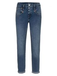 Herrlicher Dżinsy "Shyra" - Regular fit - w kolorze granatowym rozmiar: W25. Niebieskie jeansy Herrlicher, bez wzorów, klasyczne. Za 195.06 zł.