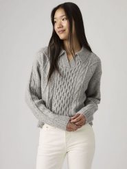 Levi's Sweter "Nova" w kolorze szarym rozmiar: XS. Szare swetry Levi's, s, bez wzorów, bez ramiączek. Za 209.95 zł.