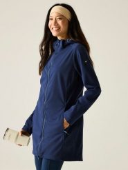 Regatta Płaszcz softshellowy "Carisbrooke" w kolorze granatowym rozmiar: 44. Niebieskie płaszcze Regatta, m, bez wzorów, sportowe, bez kaptura. Za 203.45 zł.
