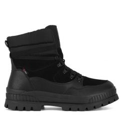 Botki Rieker Revolution Lifestyle. Czarne botki Rieker Revolution Lifestyle, bez wzorów, bez obcasa, na płaskiej podeszwie, bez zapięcia. Za 439.00 zł.