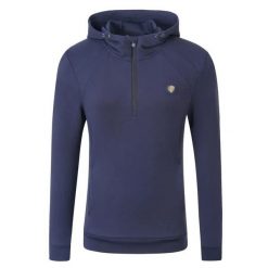 Bluza damska z kapturem Covalliero. Niebieskie bluzy COVALLIERO, bez wzorów, sportowe, bez ramiączek, z kapturem. Za 361.00 zł.