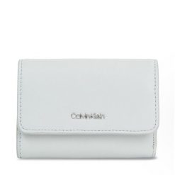 Portfel Calvin Klein. Szare portfele Calvin Klein, bez wzorów. Za 199.99 zł.