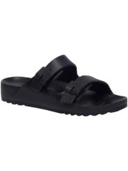 Klapki basenowe damskie do pływania Bahia czarne. Czarne klapki Scholl, bez wzorów, z materiału, bez obcasa, bez zapięcia. Za 169.99 zł.
