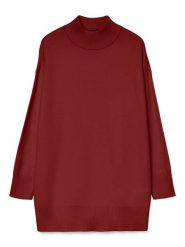 Vero Moda Sweter w kolorze bordowym rozmiar: M. Czerwone swetry Vero Moda, m, bez wzorów, z włókna, bez ramiączek. Za 122.67 zł.