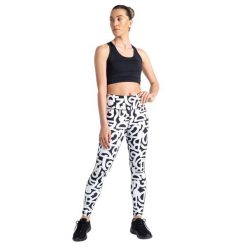 Legginsy Damskie Influential Graffiti. Białe legginsy Dare 2b, bez wzorów, z elastanu. Za 60.99 zł.