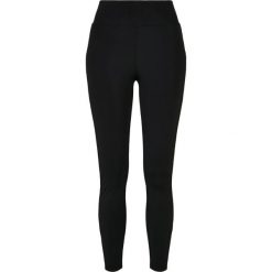 Damskie legginsy z wysoką talią Urban Classics shiny stripe. Czarne legginsy Urban Classics, bez wzorów. Za 142.00 zł.