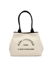 KARL LAGERFELD Torebka B1W50010 Beżowy. Brązowe torebki klasyczne KARL LAGERFELD, bez wzorów, z materiału, bez dodatków. Za 549.99 zł.