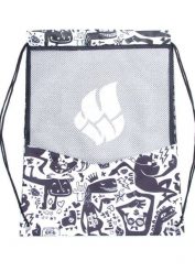 Torba Sportowa Mad Wave Dry – Czarno-Biała. Białe torby sportowe MAD WAVE, bez wzorów, z materiału. Za 56.83 zł.