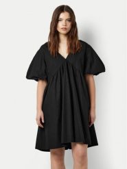 Noisy May Sukienka letnia Chiara 27030317 Czarny Loose Fit. Czarne sukienki Noisy May, xs, bez wzorów, z bawełny, bez kołnierzyka, bez ramiączek. Za 119.99 zł.