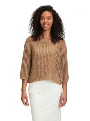 Betty Barclay Sweter w kolorze jasnobrązowym rozmiar: 36. Brązowe swetry Betty Barclay, bez wzorów, bez ramiączek. Za 149.95 zł.