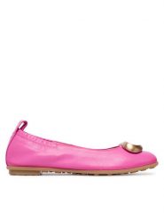 Hispanitas Baleriny HV263931 C006 Różowy. Czerwone baleriny Hispanitas, bez wzorów, ze skóry, bez obcasa, bez zapięcia. Za 479.99 zł.