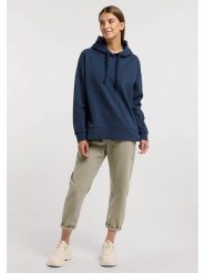 ELBSAND Bluza "Mathea" w kolorze granatowym rozmiar: M. Niebieskie bluzy ELBSAND, m, bez wzorów, bez ramiączek, z kapturem. Za 180.95 zł.