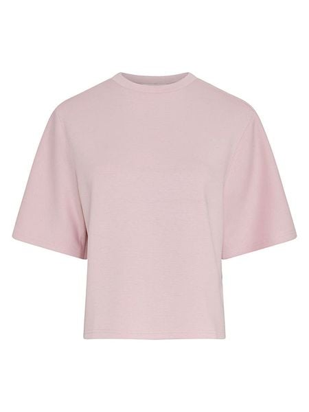 MOSS COPENHAGEN Bluza w kolorze jasnoróżowym rozmiar: S/M. Różowe bluzy Moss Copenhagen, m, bez wzorów, bez ramiączek, bez kaptura. Za 164.95 zł.