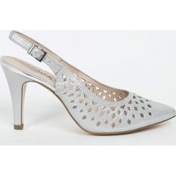 Caprice - Sandały. Szare sandały Caprice, z materiału. W wyprzedaży za 179.90 zł.