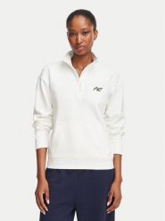 Lacoste Bluza SF8504 Kremowy Relaxed Fit. Białe bluzy bez kaptura Lacoste, bez wzorów, z bawełny, bez kaptura. Za 624.99 zł.
