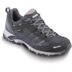 Buty trekkingowe damskie MEINDL Caribe Lady GTX, z membraną Gore-Tex. Fioletowe buty trekkingowe MEINDL, bez wzorów, z gore-texu, bez zapięcia, trekkingowe, gore-tex. Za 849.90 zł.