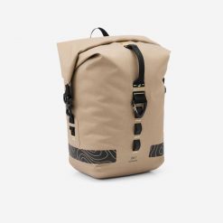 Sakwa rowerowa Riverside ADVT 900 podróżna na bagażnik IPX6 24 l. Brązowe torebki klasyczne ROCKRIDER, bez wzorów, z materiału, sportowe, bez dodatków. Za 309.99 zł.
