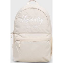 Superdry plecak damski kolor beżowy duży gładki. Brązowe plecaki Superdry, bez wzorów, do ręki, bez dodatków. Za 279.99 zł.