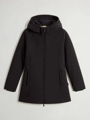 Woolrich Parka puchowa "New Firth" w kolorze czarnym rozmiar: M. Czarne płaszcze Woolrich, m, bez wzorów, z puchu, bez kaptura. Za 1,651.15 zł.