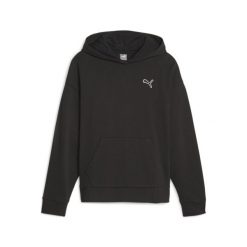 Bluza sportowa damska Puma 67598801. Czarne bluzy z kapturem Puma, l, bez wzorów, z bawełny, z kapturem. Za 219.00 zł.