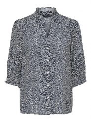 ONLY Bluzka w kolorze granatowo-białym rozmiar: S. Białe bluzki ONLY, s, bez wzorów, z wiskozy, bez kołnierzyka, bez ramiączek. Za 70.08 zł.