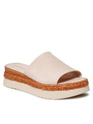 Lasocki Klapki U420 Beżowy. Brązowe klapki Lasocki, bez wzorów, ze skóry, bez obcasa, bez zapięcia. Za 179.99 zł.