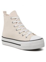 Jenny Fairy Trampki WSS20468-01 Beżowy. Brązowe trampki Jenny Fairy, bez wzorów, z materiału, bez zapięcia. Za 94.99 zł.