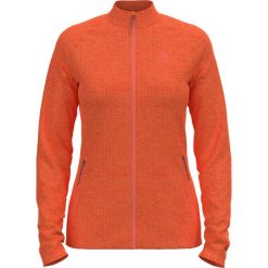 Bluza rozpinana bez kaptura damska ODLO Tencia Mid Layer Full Zip. Brązowe bluzy ODLO, xl, bez wzorów, bez kaptura, trekkingowe. Za 348.70 zł.