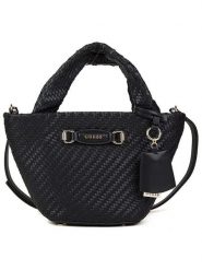 Guess Shopper bag w kolorze czarnym - 33 x 19 x 9 cm rozmiar: onesize. Czarne shopper bag Guess, z aplikacjami, z materiału, na ramię, bez dodatków. Za 408.49 zł.