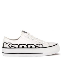 Trampki Kappa. Białe trampki Kappa, bez wzorów, bez zapięcia. Za 99.99 zł.