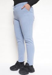 Niebieskie Spodnie o Klasycznym Fasonie z Wysokim Stanem Enarielle. Niebieskie jeansy Born2be, xl, bez wzorów, z jeansu, klasyczne, z podwyższonym stanem. Za 79.99 zł.