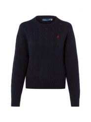 Polo Ralph Lauren Sweter damski z dzianiny Kobiety Bawełna niebieski jednolity, L. Niebieskie swetry Polo Ralph Lauren, l, bez wzorów, z bawełny, klasyczne, bez ramiączek. Za 989.95 zł.