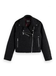 Scotch & Soda Kurtka przejściowa w kolorze czarnym rozmiar: XL. Czarne kurtki Scotch & Soda, xl, bez wzorów, bez kaptura. Za 325.03 zł.
