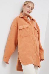 Roxy koszula damska kolor pomarańczowy relaxed. Brązowe koszule Roxy, s, bez wzorów, z dzianiny, bez kołnierzyka, bez ramiączek. W wyprzedaży za 309.99 zł.
