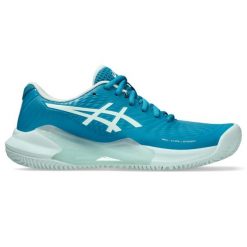 Damskie buty do tenisa Asics Gel-Challenger 14 Clay. Niebieskie buty treningowe ASICS, bez wzorów, z materiału, bez zapięcia, tenisowe. Za 633.00 zł.