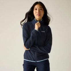 Damska bluza polarowa Rivendell z zamkiem błyskawicznym. Niebieskie bluzy bez kaptura Regatta, bez wzorów, z polaru. W wyprzedaży za 229.99 zł.
