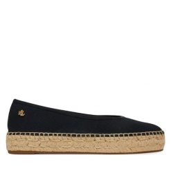 Espadryle LAUREN RALPH LAUREN. Czarne espadryle Lauren Ralph Lauren, bez wzorów, bez obcasa. Za 459.99 zł.