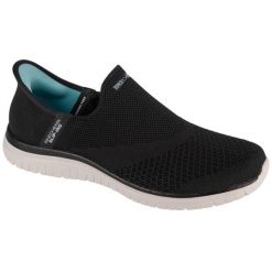 Buty sportowe Sneakersy damskie, Slip-ins: Virtue - Sleek. Czarne buty sportowe lifestyle Skechers, bez wzorów, bez zapięcia, trekkingowe, skechers sport. Za 289.99 zł.