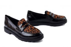 RIEKER REMONTE D2Q02-03 black combination, półbuty damskie. Czarne półbuty wsuwane Rieker Remonte, bez wzorów, z gumy, bez obcasa, na obcasie. Za 399.90 zł.