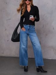 LA Angels Sweter w kolorze czarnym rozmiar: XL. Czarne swetry LA Angels, xl, bez wzorów, ze splotem, bez ramiączek. Za 166.49 zł.